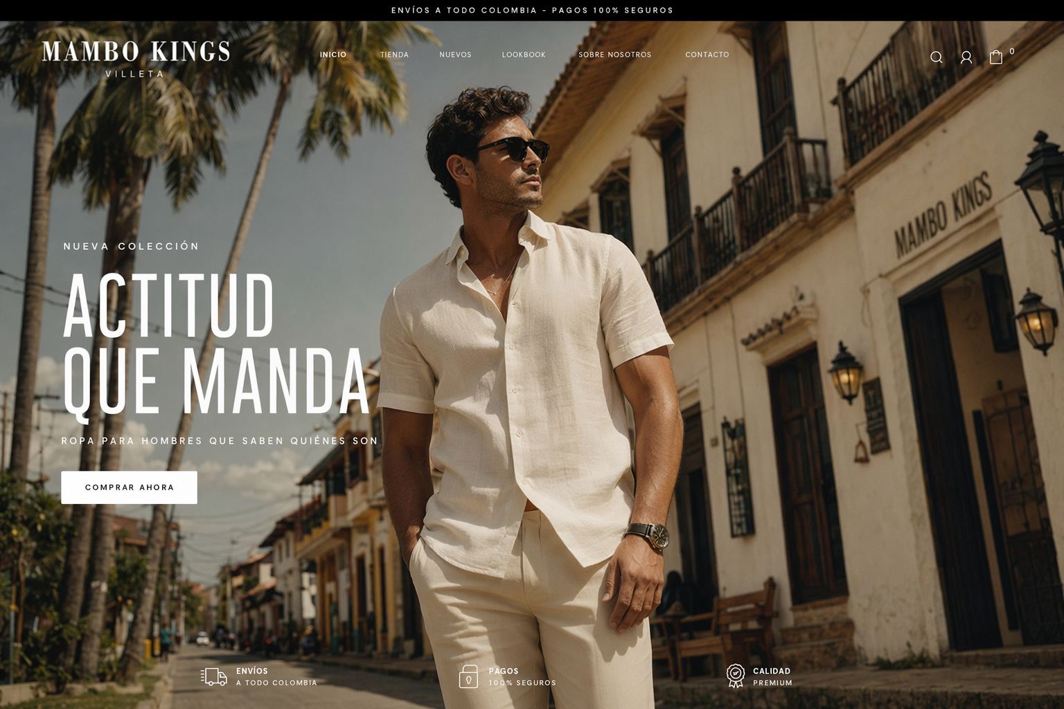 Hombre con estilo Mambo Kings